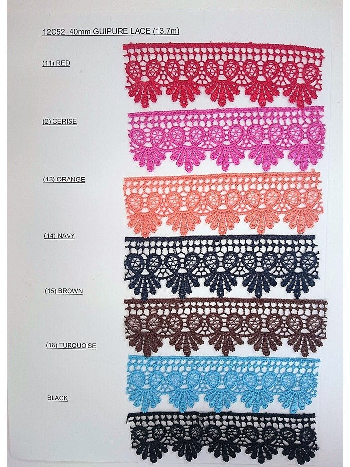 40mm Guipure Lace