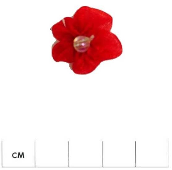 Organza Flower with Bead