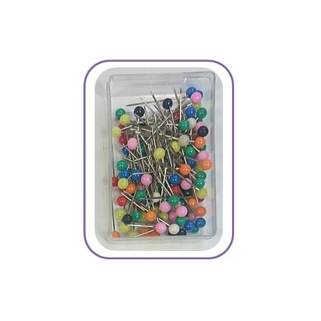 28mm Plastic Headed Steel Pins