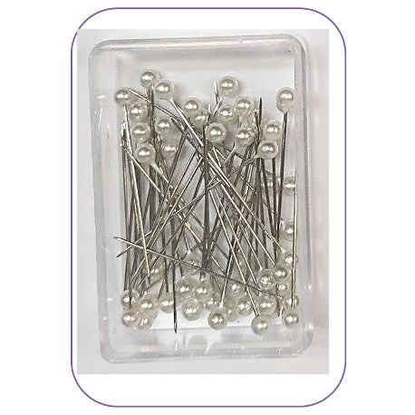 38mm White Headed Box Pins