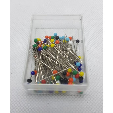 32mm Glass Headed Steel Pins