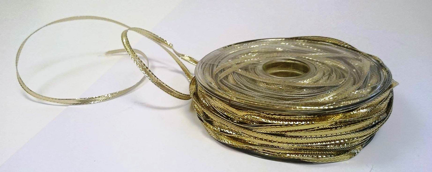 3mm Wired Metallic Ribbon