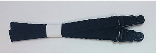 15mm Elasticated Suspenders Black