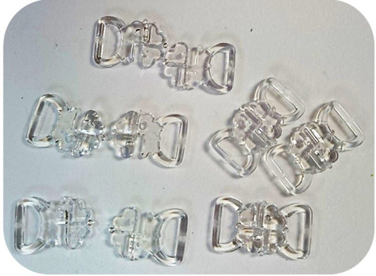 10mm Clear Bikini Clasps