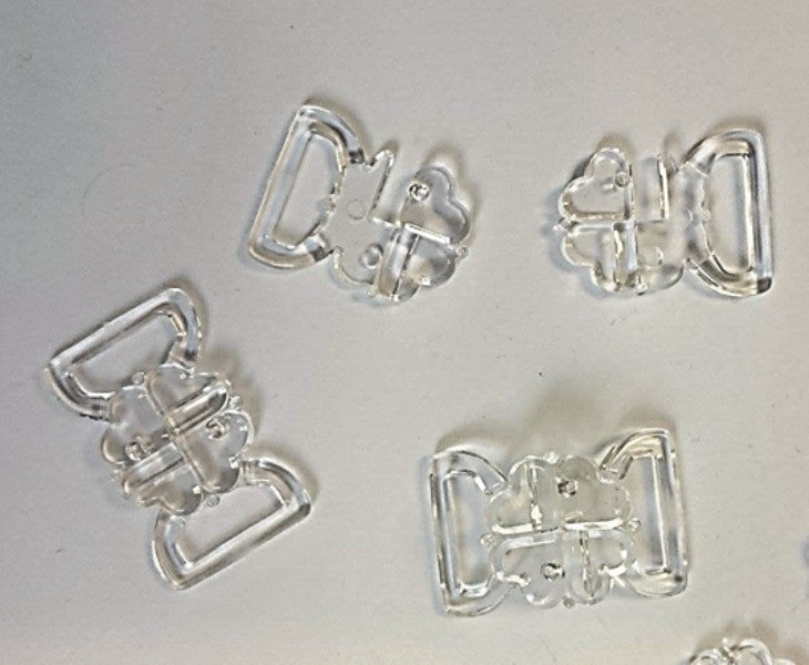 13mm Clear Bikini Clasps