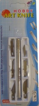 Art Knife Set - Silver Handle