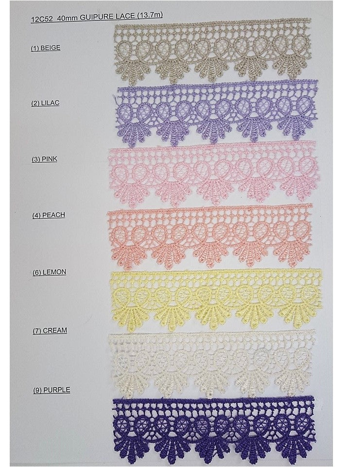 40mm Guipure Lace