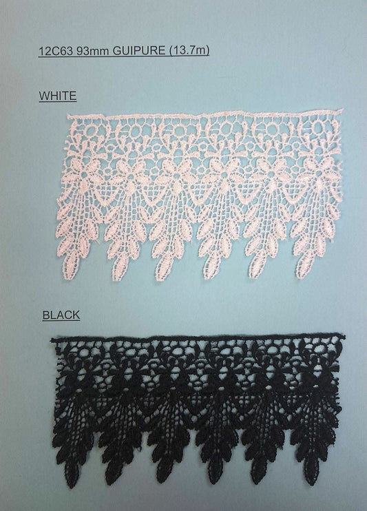 93mm Guipure Lace