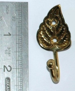 Tie Back Hook, Leaf design