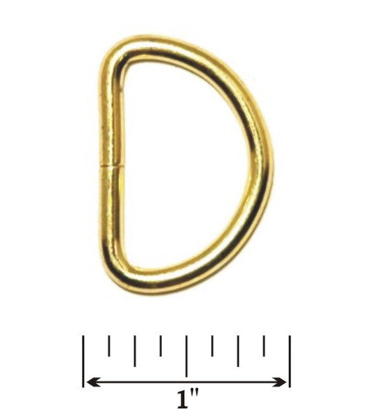 1" D Rings Metal