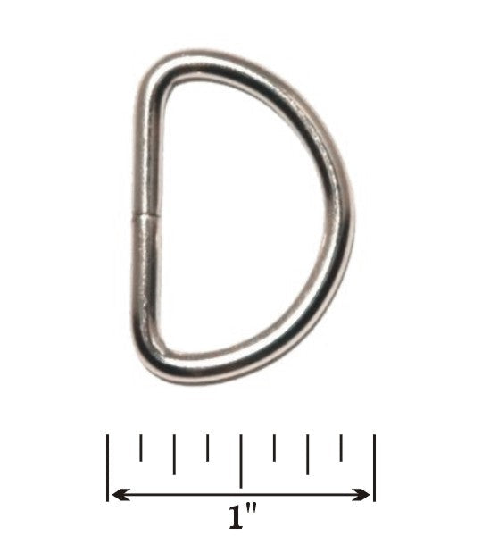 1" D Rings Metal