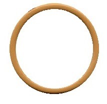 5" Round Light Wood Bag Handle / Macrame Rings