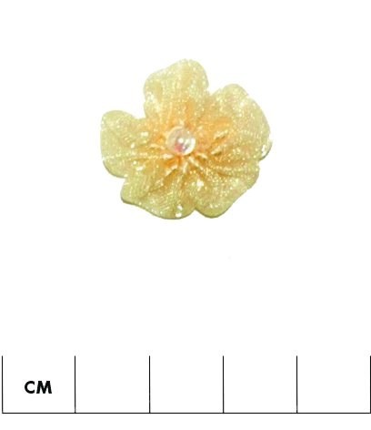 Organza Flower with Bead