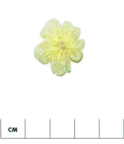 Organza Flower with Bead