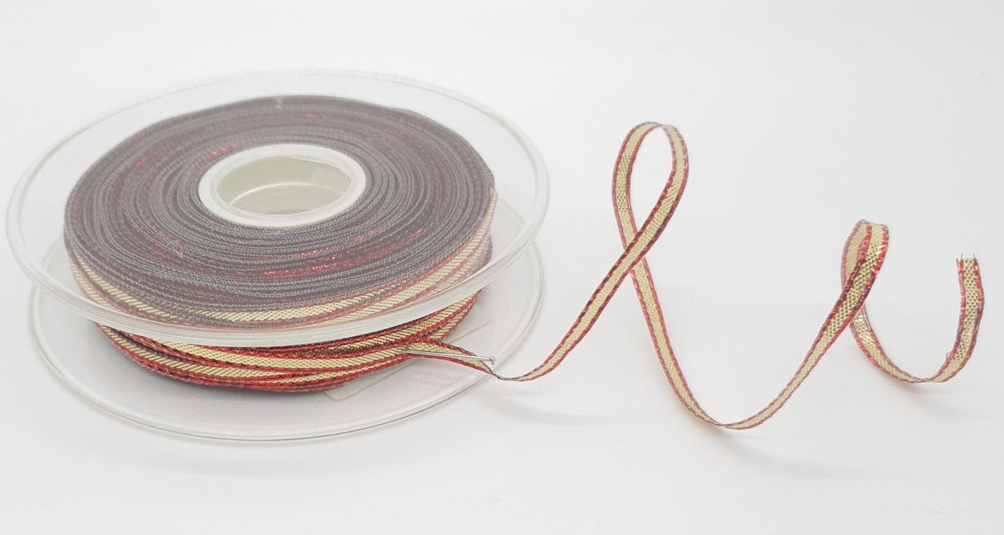 3mm Wired Metallic Ribbon