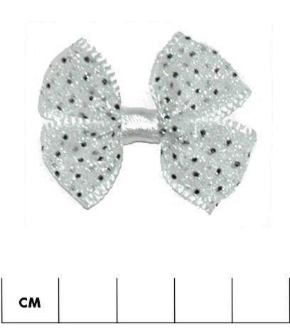 Organza Double Bow with Polka Dots