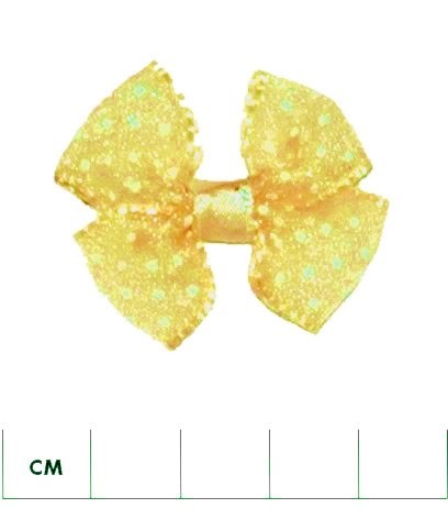 Organza Double Bow with Polka Dots