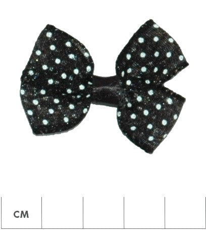 Organza Double Bow with Polka Dots