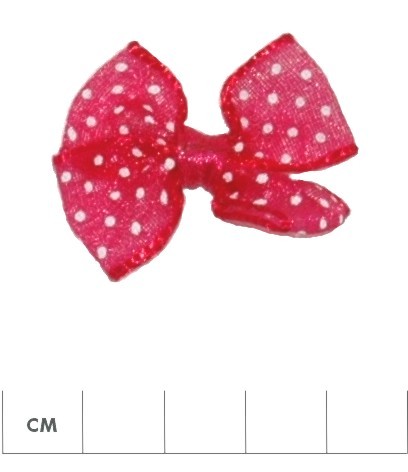 Organza Double Bow with Polka Dots