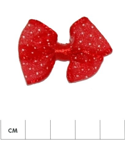 Organza Double Bow with Polka Dots