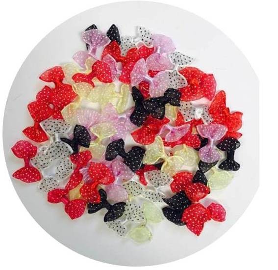 Organza Polka Dot Bow