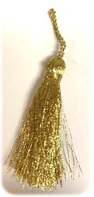 Metallic tassels