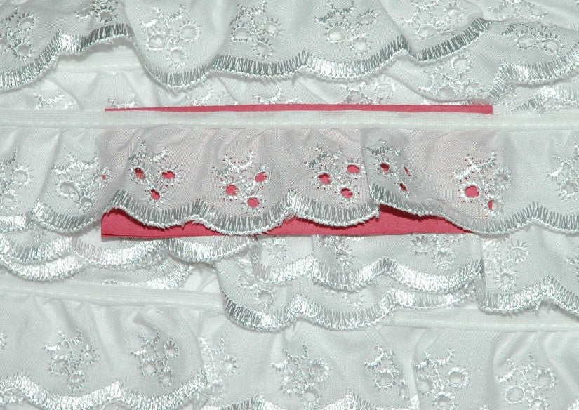 38mm Frilled Broderie Anglais