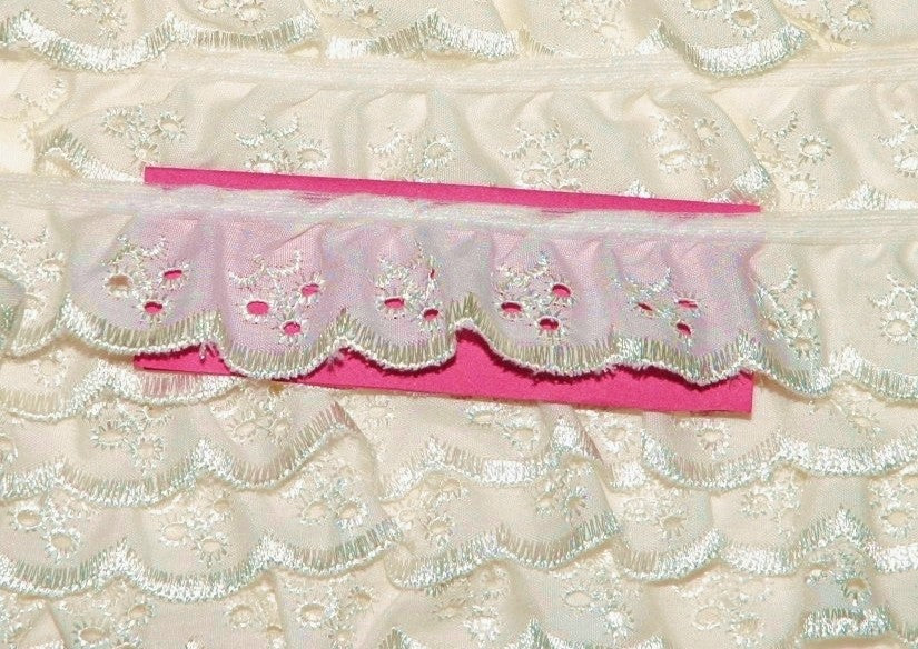 38mm Frilled Broderie Anglais