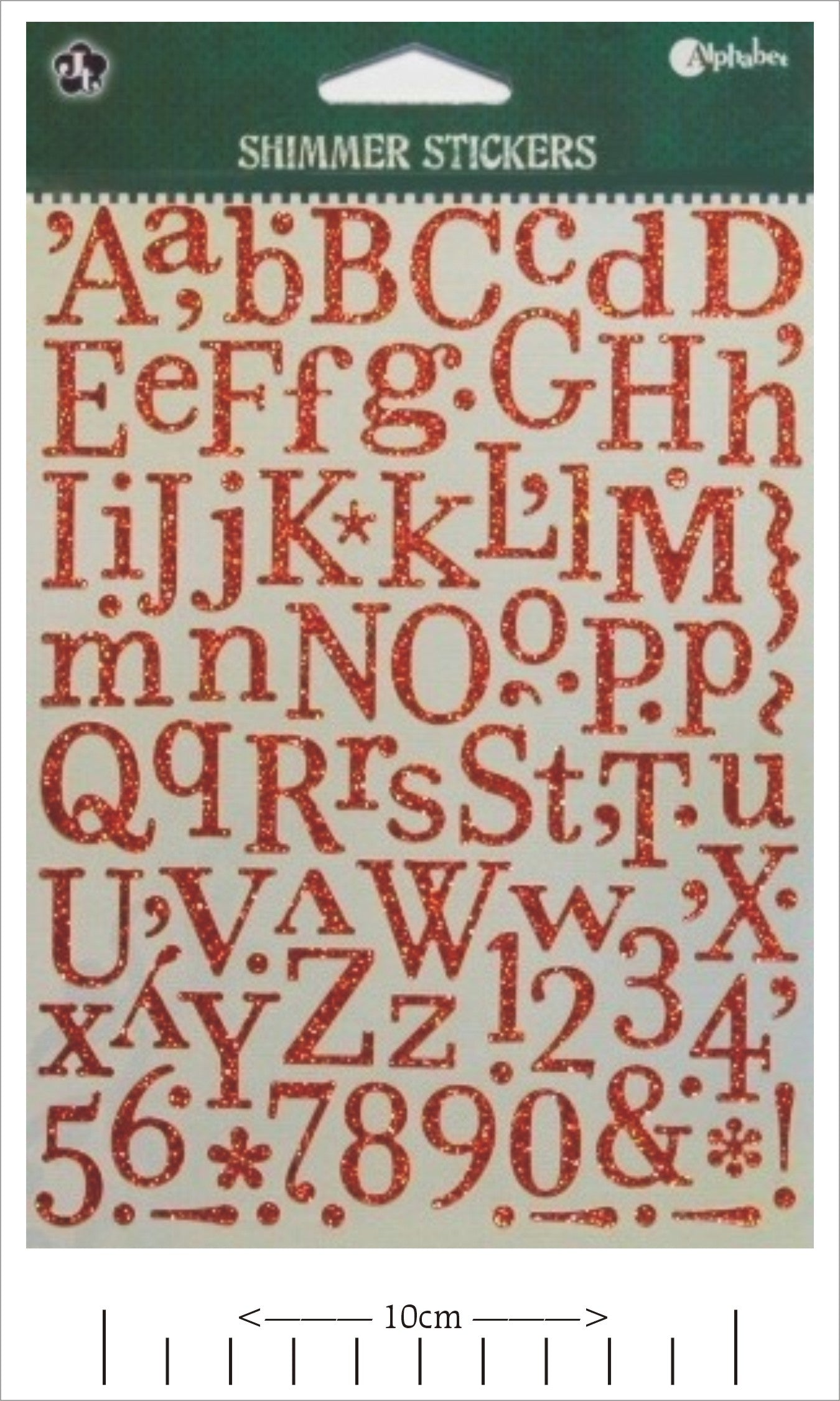 Glitter Alphabet Stickers