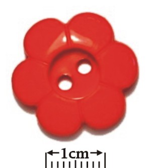 2 Hole Flower Button