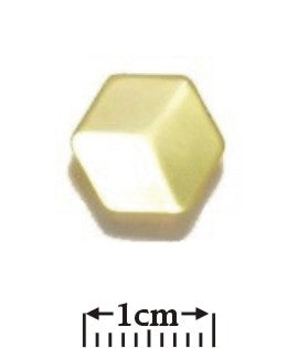 Faceted Hexagon Shank Button