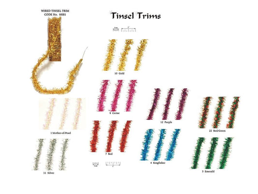 Wired Tinsel Ribbon