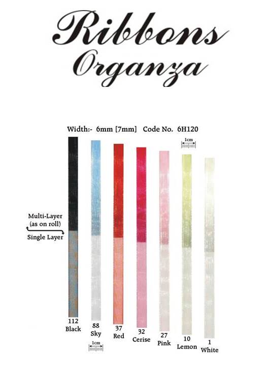 6mm Organza Ribbon