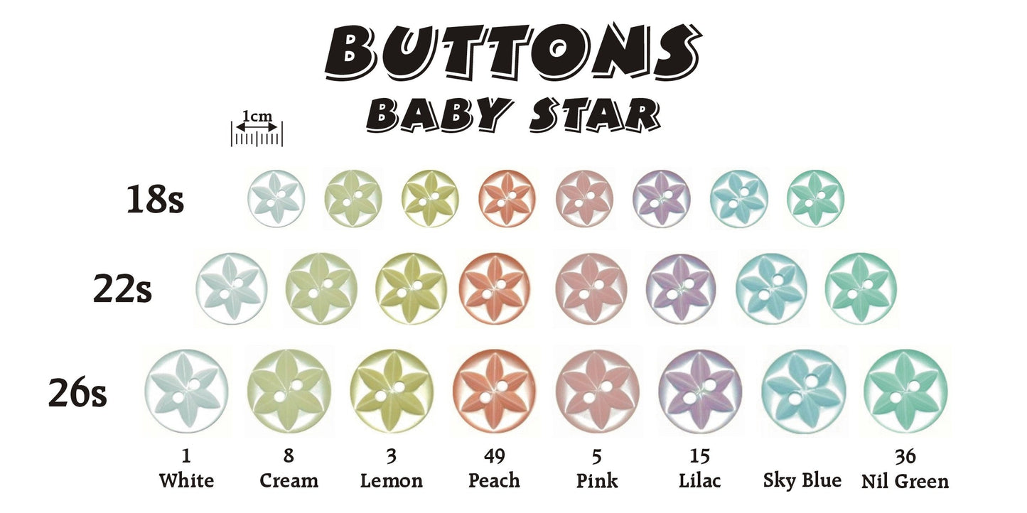 Baby Star Buttons