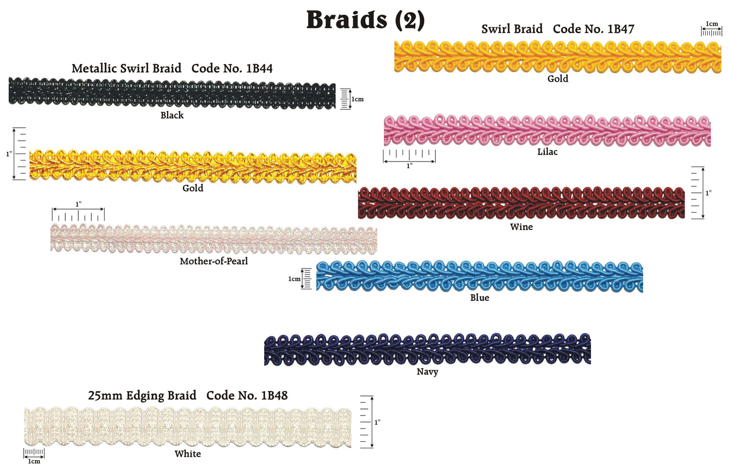 25mm Edging Braid