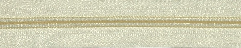 Cream Open Ended Zips