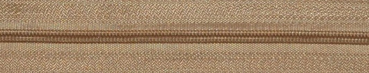 Dark Beige Closed End Zips