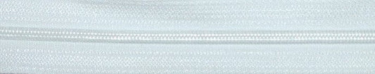 White Closed End Zips