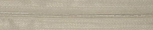 Beige Closed End Zips