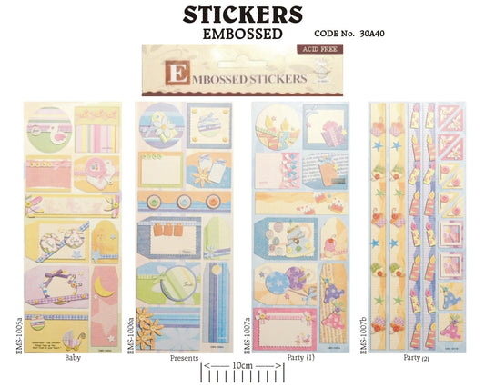 Embossed Stickers