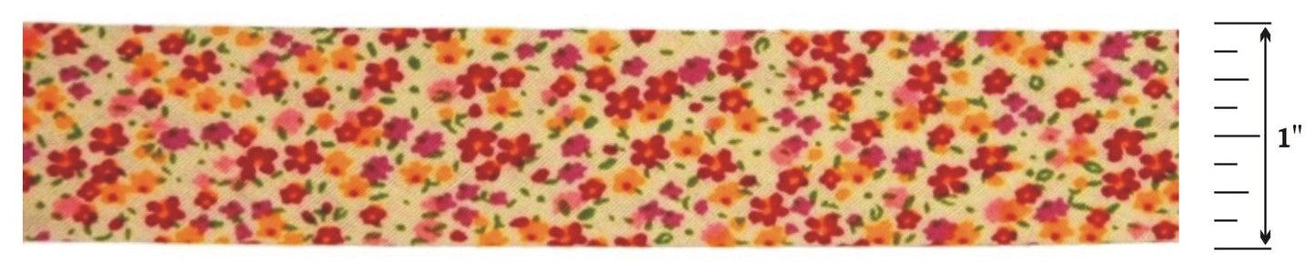 Floral Printed Bias Binding