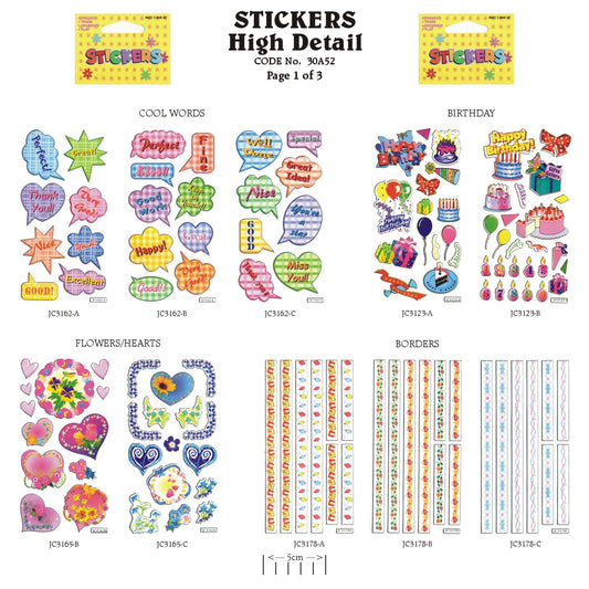 High Detail Stickers