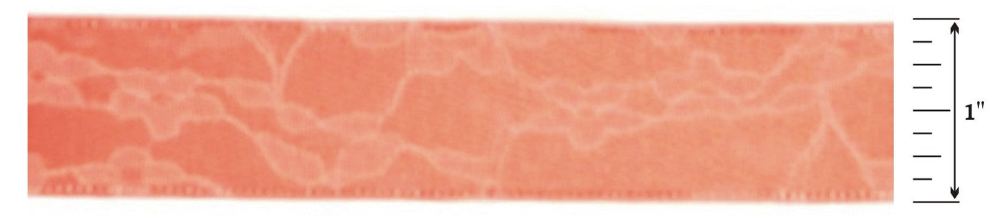 25mm Lace Covered Satin Ribbon
