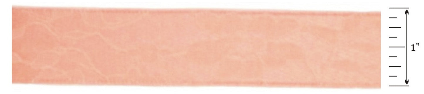25mm Lace Covered Satin Ribbon