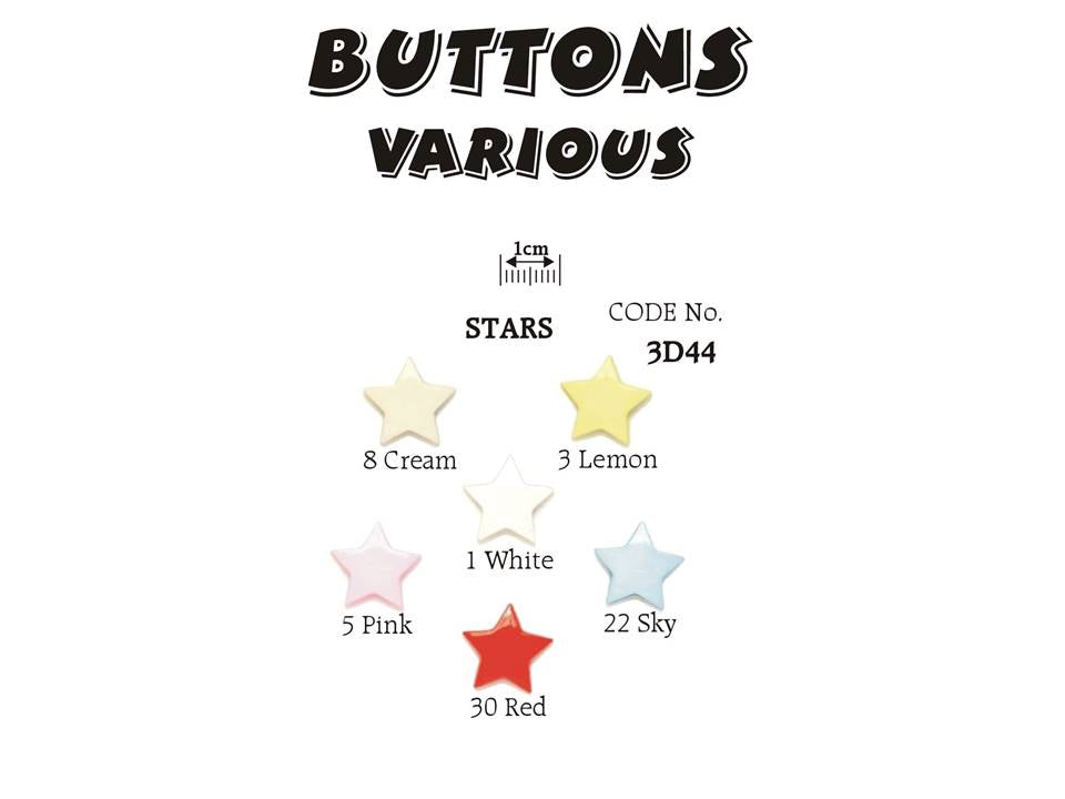 Star Shank Buttons