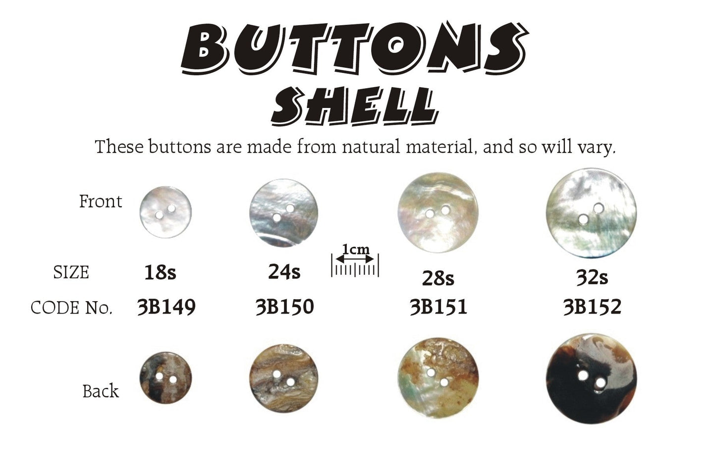 Natural Shell Buttons