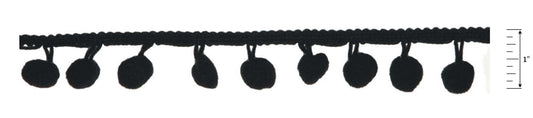 25mm Pom Pom Fringe