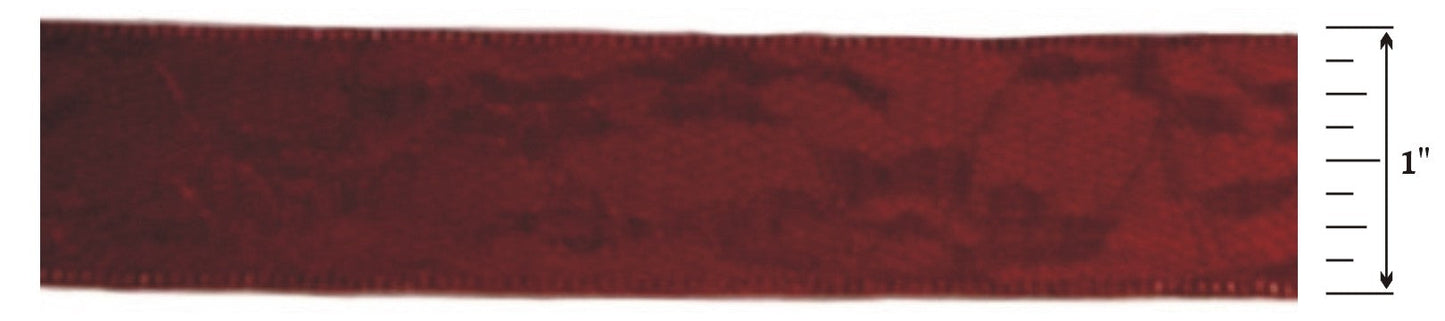 25mm Lace Covered Satin Ribbon