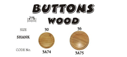 Wood Shank Button