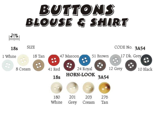 Blouse and Shirt Buttons